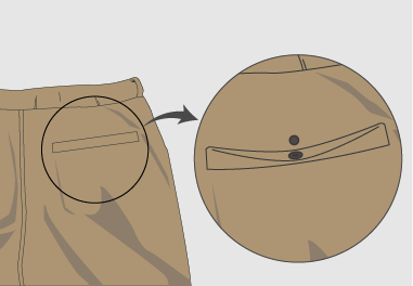 sun concealed pocket