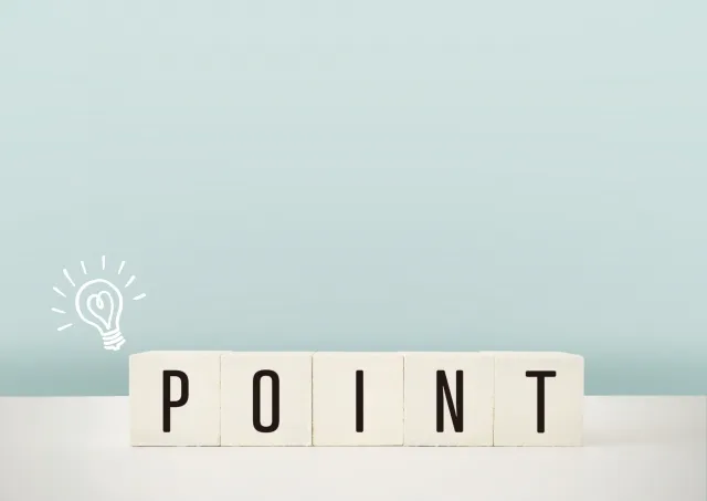 POINTのブロックが並んでいる様子